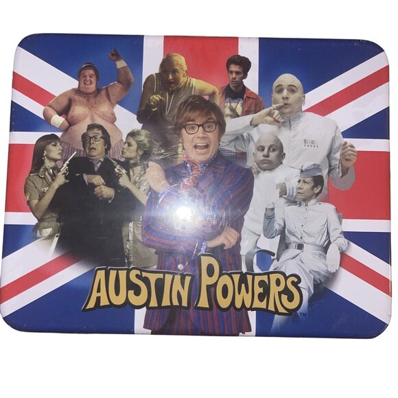 Austin Powers Collectible Tin Lunchbox With Union Jack Design - Picture 10 of 15